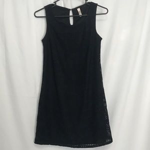 Black Cocktail Mini Dress